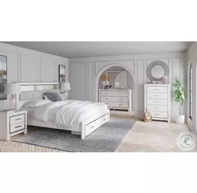 Altyra White 2 Drawer Nightstand
