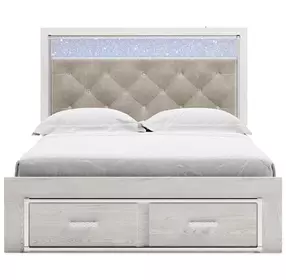 Altyra White Platform Storage Bedroom Set