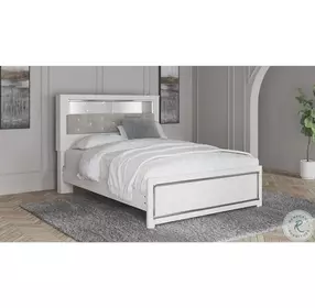 Altyra White Queen Bookcase Bed