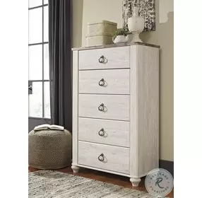 Willowton Two Tone 5 Drawer Chest