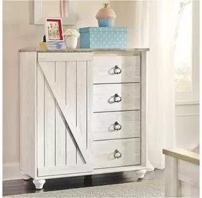 Willowton Whitewash Dressing Chest