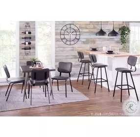 Foundry Grey Bar Stool Set Of 2