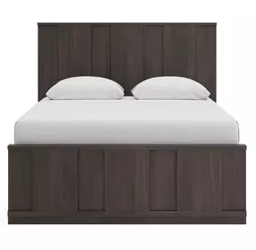 Agrander Dark Brown Panel Bedroom Set