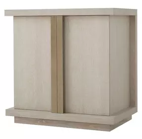 Carino Sand Cerused and Gold 2 Door Accent Chest