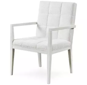 Carino Gray Upholstered Dining Arm Chair