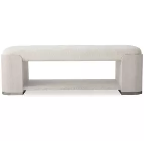 Carino Gray Upholstered Storage Bed Bench