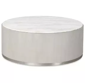 Carino Frost and Beige Round Occasional Table Set