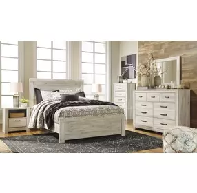 Bellaby Whitewash Queen Panel Bed