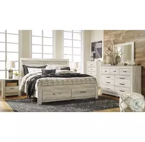 Bellaby Whitewash King Platform Storage Bed