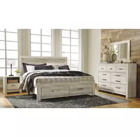 Bellaby Whitewash 7 Drawer Dresser and Rectangular Mirror