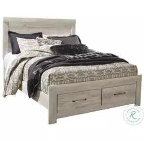 Bellaby Whitewash Platform Storage Bedroom Set