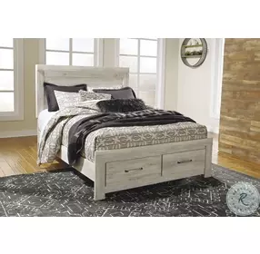 Bellaby Whitewash Queen Platform Storage Bed