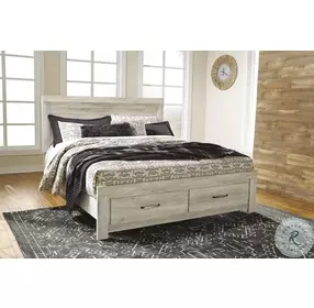 Bellaby Whitewash King Platform Storage Bed