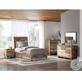 Zadilyn Brown Twin Panel Storage Bed