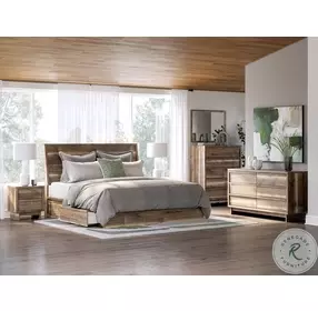 Zadilyn Brown King Panel Storage Bed