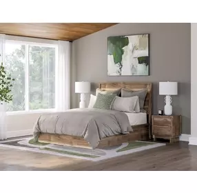 Zadilyn Warm Natural Brown Queen Panel Headboard