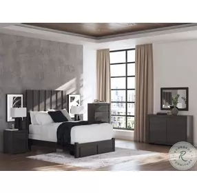 Parlayon Charcoal Queen Panel Storage Bed