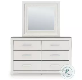 Ravalori White Dresser with Mirror