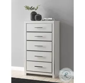 Ravalori White 5 Drawer Chest