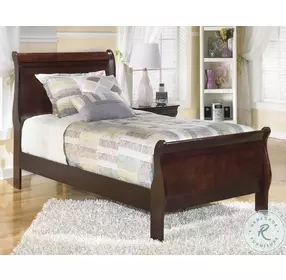 Alisdair Dark Brown Twin Sleigh Bed
