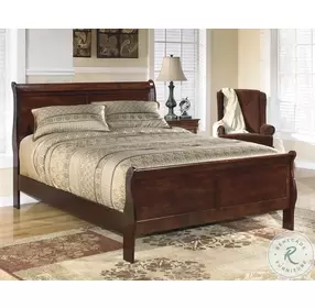 Alisdair Dark Brown Queen Sleigh Bed