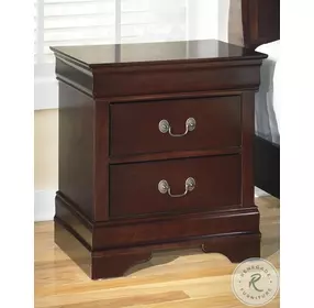 Alisdair Dark Brown Two Drawer Nightstand