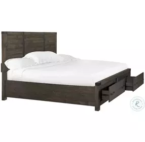 Abington Weathered Charcoal Storage Panel Bedroom Set
