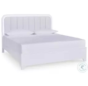 Frostlyn White Upholstered Panel Bedroom Set