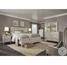 Raelynn Weathered White Drawer Nightstand