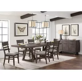 Hearst Gray Upholstered Side Chair Set of 2