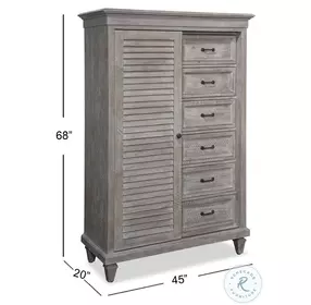 Winchester Dovetail Grey 6 Gentleman Chest