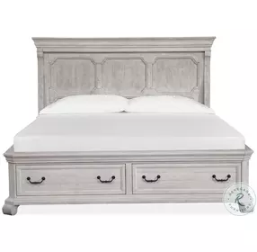 Kin Alabaster Queen Storage Panel Bed