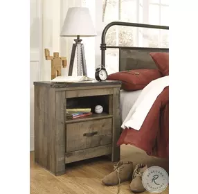 Trinell Brown One Drawer Nightstand