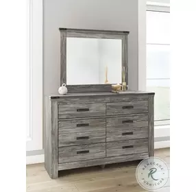 Frandern Gray Dresser with Mirror