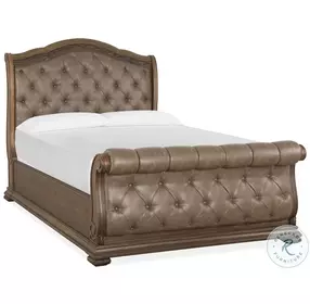 Durango Willadeene Brown And Hickory Sleigh Upholstered Bedroom Set