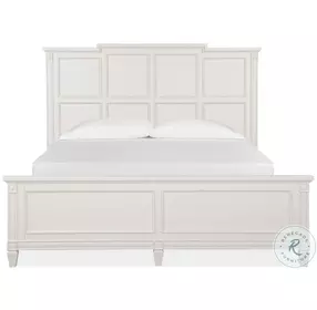 Willowbrook Egg Shell White King Panel Bed