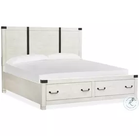 Chesters Mill Alabaster And Aged Iron Panel Storage Bedroom Set