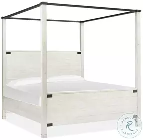 Hampton Forge Alabaster And Aged Iron Poster Canopy Bedroom Set