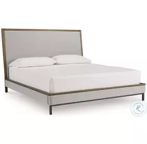 Tomtyn Light Beige And Brown Upholstered Bedroom Set