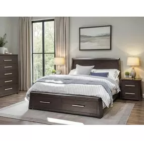 Bellamy Coffee Bean Queen Storage Panel Bed