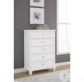 Fortman White Drawer Chest