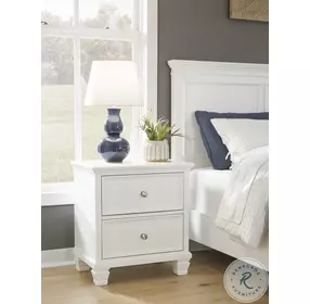 Fortman White Nightstand