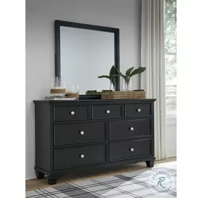 Lanolee Black Bedroom Mirror