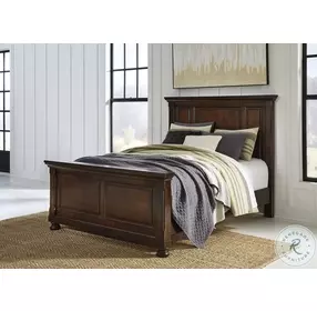 Porter Rustic Brown Queen Panel Bed