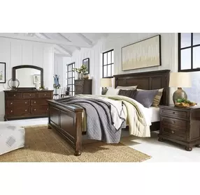 Porter Rustic Brown King or California King Panel Headboard