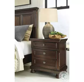 Porter Rustic Brown 2 Drawer Nightstand