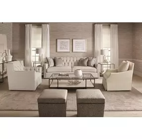 Candace Cream Swivel Chair