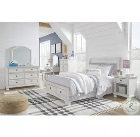 Robbinsdale Antique White Mirror