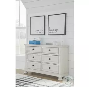 Robbinsdale Antique White Six Drawer Dresser