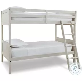 Robbinsdale Antique White Youth Bunk Bedroom Set With Ladder